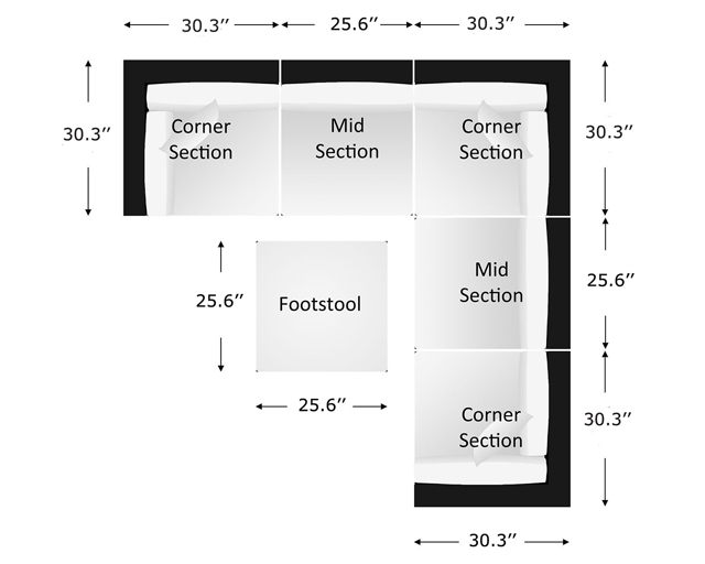 Patio Outdoor Rattan Wicker 6Pc Corner Sectional Sofa set furniture